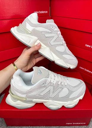 Мужские кроссовки new balance 9060 light grey white
