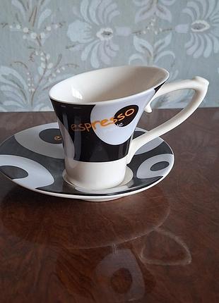 Дизайнерская кофейная пара cilio mod deco (немечечина) ☕️ стиль и эстетика в каждом глотке