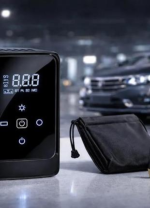 Компресор автомобільний car air pump + павер банк+ фонарь model:901а