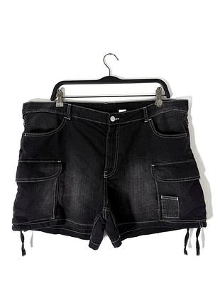 Черные джинсовые шорты карго h&amp;m devided