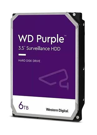 Жорсткий диск 3.5" 6tb 256mb western digital purple wd64purz (090-00195)