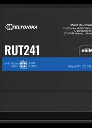 Teltonika rut241 с 4g lte, wi-fi, esim промышленный сотовый маршрутизатор