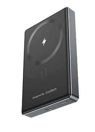 Повербанк 10000mah choetech b739 black qc3.0 pd3.0 бездротова магнітна зарядка (43-00151)