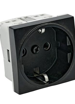 Розетка с/к 2м systo антрацит, 16а/250в