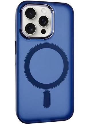 Чехол tpu+pc lily with magsafe для apple iphone 12 pro max (6.7 дюйма) deep navy
