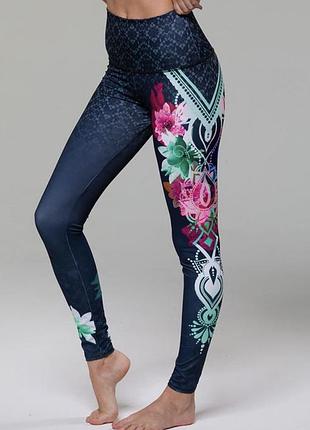 Р. 46-46/m-l яркие и стильные женские леггинсы для йоги и фитнеса