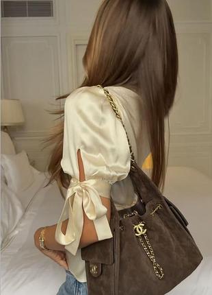 💚chanel suede quilted small khaki olive💚брендова сумка шанель