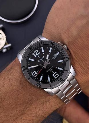 Годинник чоловічий casio mtp| касіо оригінал  стальний