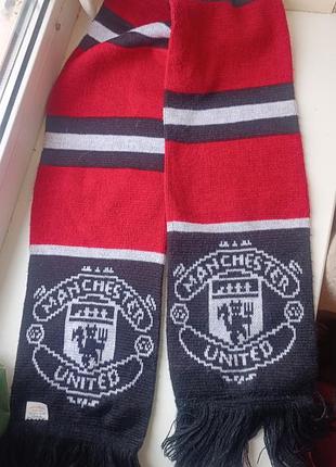 Шарф болельщика футбол manchester united