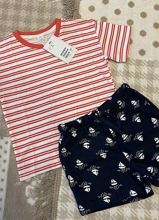 Костюм h&m 3/4 років зріст 104 набір речей футболка шорти