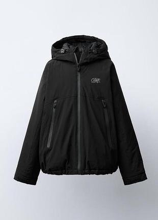 Подростковая демисезонная куртка для мальчика zara 5992/772 140см черный