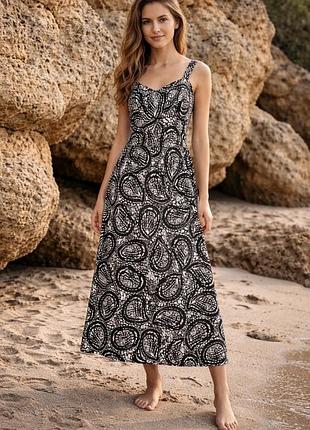 Ann taylor loft довга лінія сукня сарафан бавовна розмір s-m