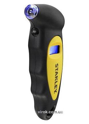 Манометр електронний для вимірюв. тиску в шинах з led-дисплеєм stanley: точн.- 0.01psi, крок- 0.5psi