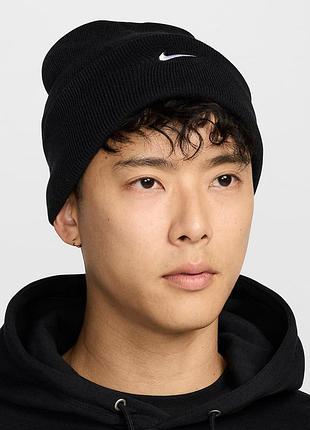 Мужская / женская шапка найк оригинал nike u peak beanie tc swsh f24 l hf0187-010