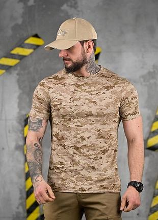 Хлопковая тактическая футболка patriot desert digital вт5101(51 - 03)
