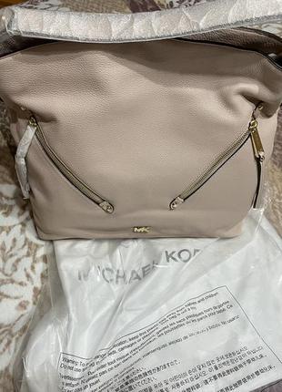 Сумка michael kors нова, оригінал, шкіряна, велика, мерехтливої кольору7 фото