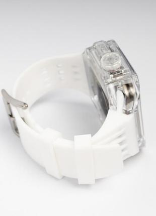 Кейс для часов, корпус пластиковый для apple watch (49 mm), чехол с ремешком luxary watch case для умных часов white