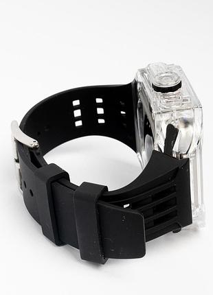Кейс для часов, корпус пластиковый для apple watch (49 mm), чехол с ремешком luxary watch case для умных часов black