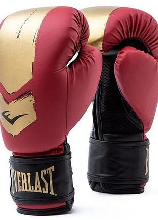 Перчатки боксерские everlast prospect 2 boxing glove красный, золотой уни 6 унций p00002973