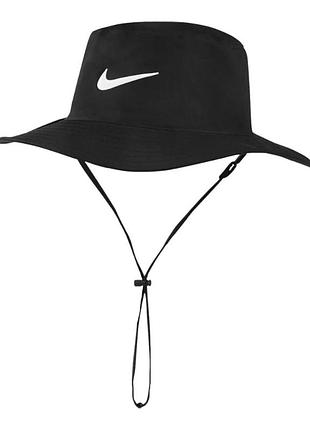 Панама nike dri-fit uv golf bucket men's hat black white dh1910-010