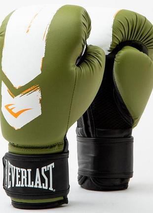 Перчатки боксерские everlast prospect 2 boxing glove зеленый, белый уни 6 унций p00002975