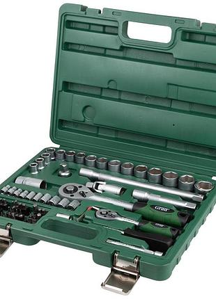 Набор насадок торцевых и бит 1/4", 1/2" 72шт grad (6004245)