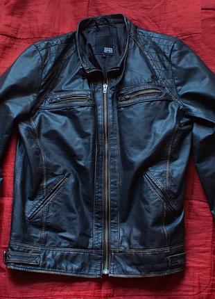 Куртка байкерская модель jack & jones rocky