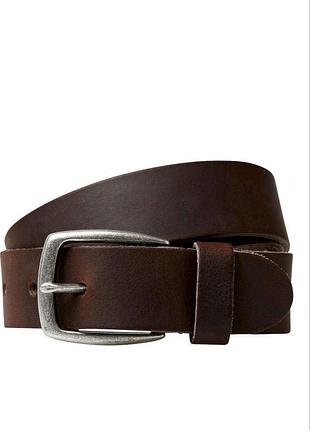 Ремінь jacmichigan ltn leather belt 12192623-brown stone jackandamp;jones 95 темно-коричневий 12192623-brown stone