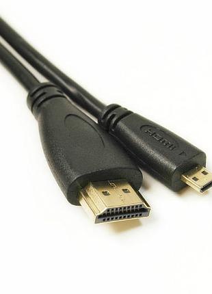 Відео кабель powerplant hdmi (m) - micro hdmi (m), 1.4v, 32awg, 4k x 2k, 2м