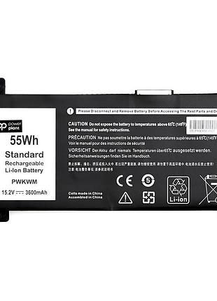 Акумулятор powerplant для ноутбуків dell inspiron 14-7466 (pwkwm) 15.2v 3600mah