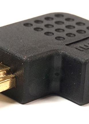 Перехідник powerplant hdmi af - hdmi am, правий кут