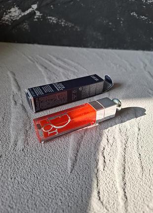 Блеск для губ для увеличения объема dior addict lip maximizer 015 cherry 6 ml.