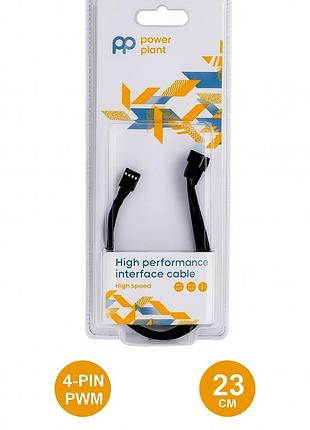Розгалужувач для кулерів powerplant 4-pin pwm - 4-pin + 3-pin pwm, 0.23 м