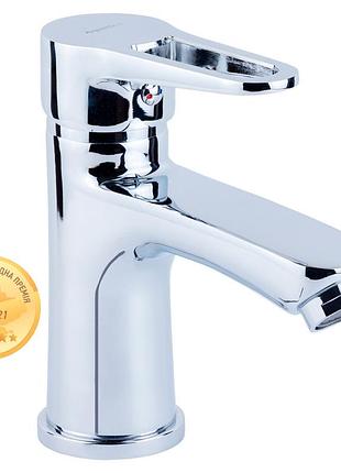 Смеситель hk ø35 для раковины литой на гайке aquatica hk-1a130c (9732000)