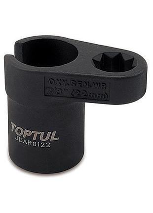 Головка для снятия лямбда зонда toptul 1/2" 22мм jdar0122
