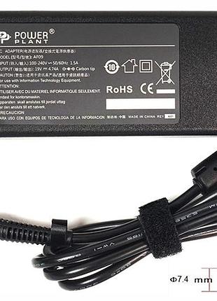 Блок питания для ноутбуков powerplant hp 220v, 19v 90w 4.74a (7.4*5.0)