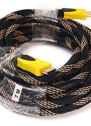 Відео кабель powerplant hdmi - hdmi, 7м, позолочені конектори, 1.3v, nylon