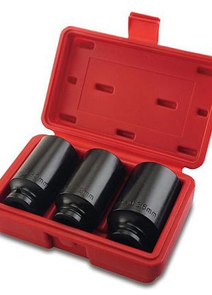 Набор ударных головок длинных для ступичных гаек toptul 1/2" gdai0303