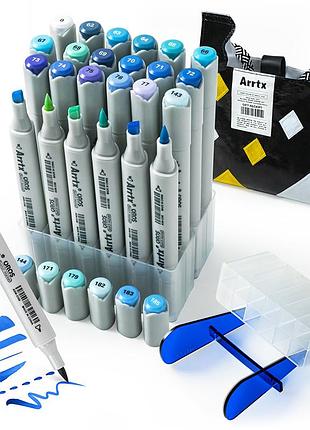 Спиртовые маркеры arrtx oros asm-03bu 24 цвета для художников с качественными чернилами для смешивания
