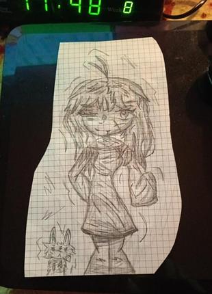 Рисунок (пригладьте не стирать потому что это карандаш)