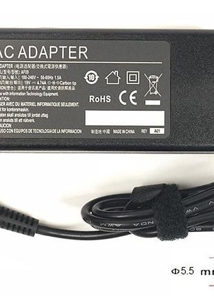 Блок живлення для ноутбуків powerplant hp 220v, 19v 90w 4.74a (5.5*2.5)