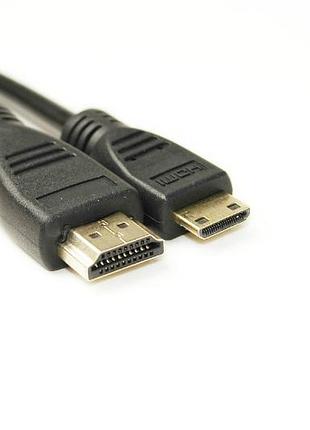 Видео кабель powerplant hdmi - mini hdmi, 2м, позолоченные коннекторы, 1.4v