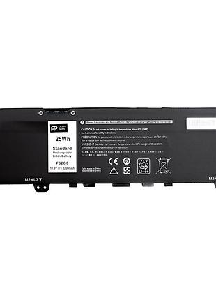 Акумулятор powerplant для ноутбуків dell inspiron 13 5370 (f62g0) 11.4v 2200mah