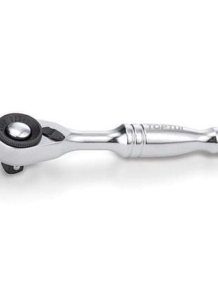 Трещотка мини 1/4" toptul 60 зубцов, быстрый диск chdu0801