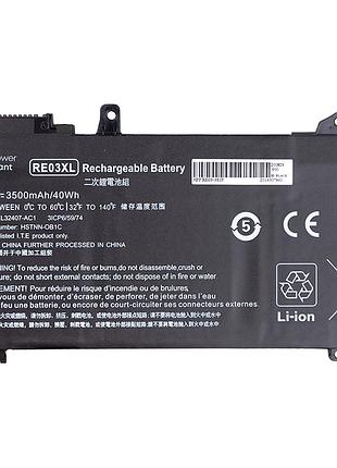 Акумулятор powerplant для ноутбуків hp probook 450 g6 (re03xl) 11.55v 3500mah