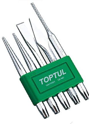 Набор кернеров, выколоток и зубил toptul 5 шт. gaav0501