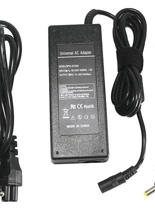 Універсальний блок живлення для ноутбуків powerplant 220v, 15-20v 120w 10a