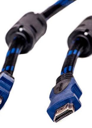 Відео кабель powerplant hdmi - hdmi, 3м, позолочені конектори, 1.4v, nylon, double ferrites