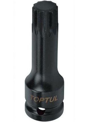 Головка торцевая spline ударная toptul м18 l77мм 1/2" kadb1618l
