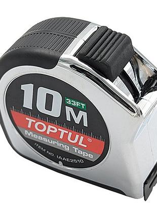 Рулетка профессиональная 10м*25мм toptul iaae2510